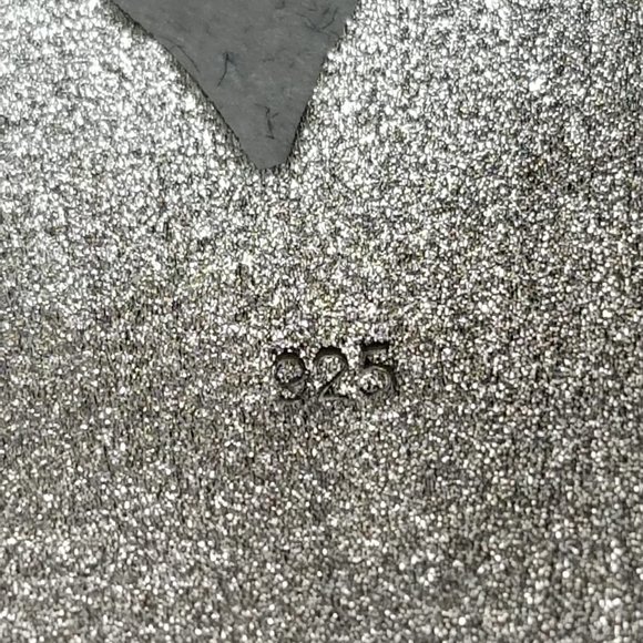 925 Sterling Silver Non Tarnish Open Teardrop Inverted Pear Shape Pendant - Picture 7 of 8